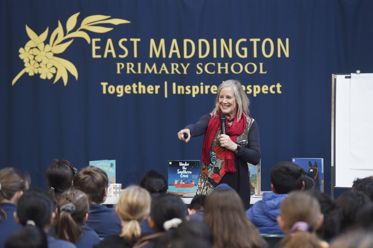 Author wows students
