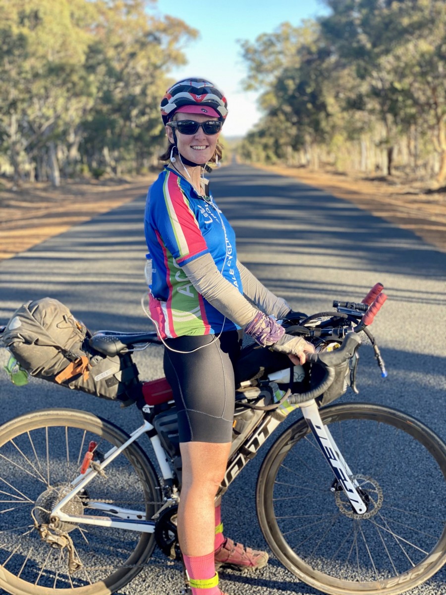 Sacha breaks cycling record