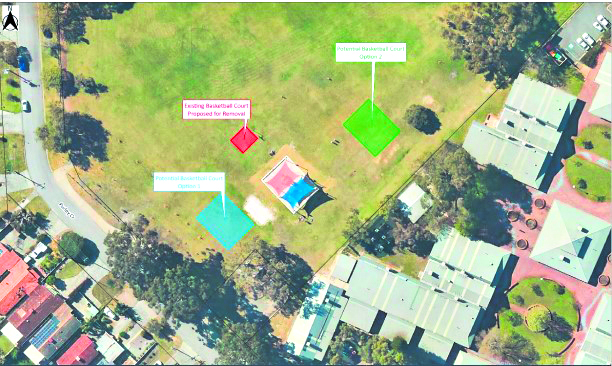 New Lynwood basketball half-court on the cards