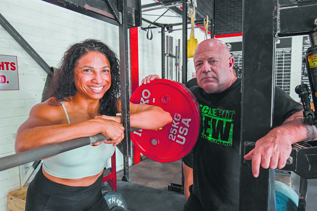 Giving it her best shot