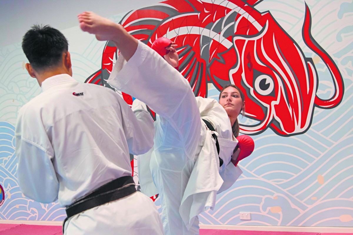 Fighter’s fists of fury at the ready